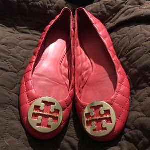 Tory Burch red flats like new